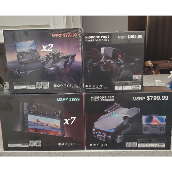 11 Piece Drone Lot Brand New and Sealed - Picture 2 of 2